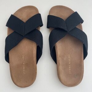 Jenni Kayne Black Crossover Sandals